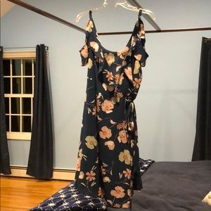 Floral wrap dress, size 18